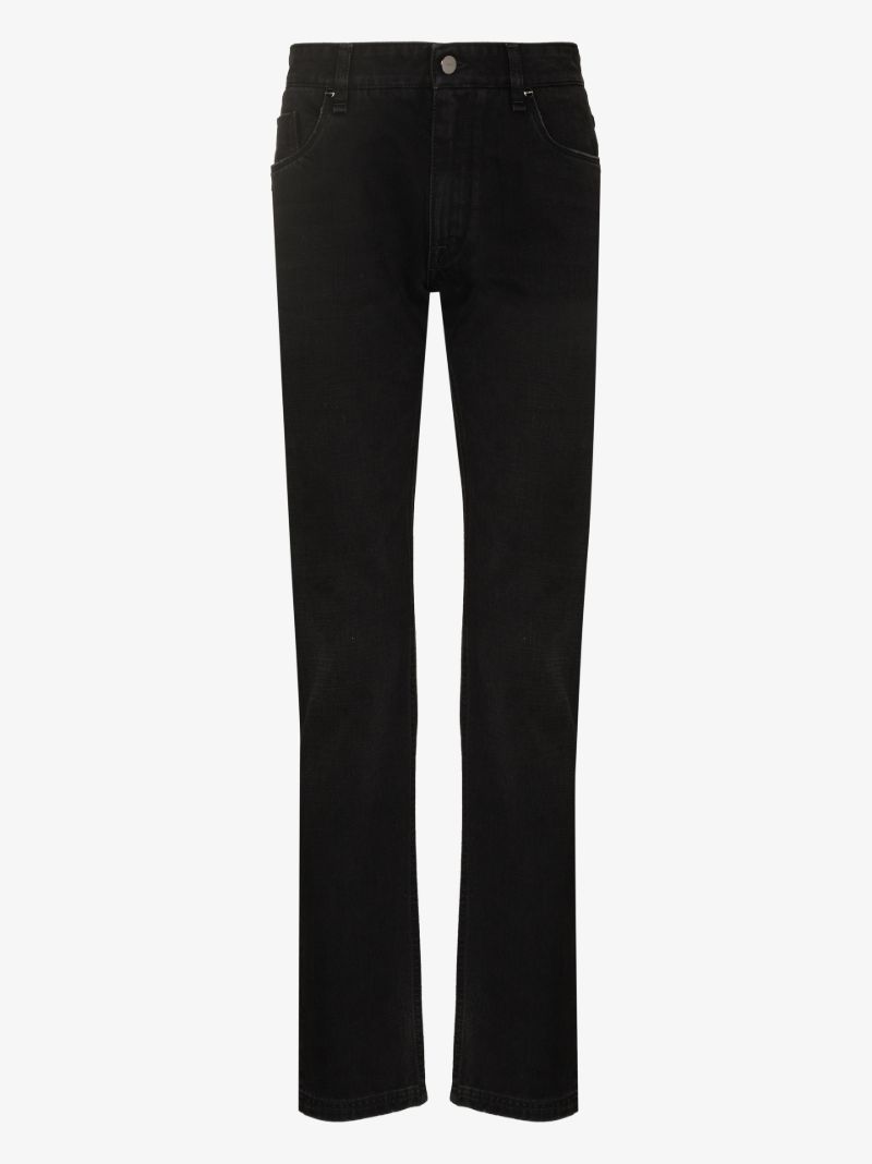 Logo Patch Slim Leg Jeans