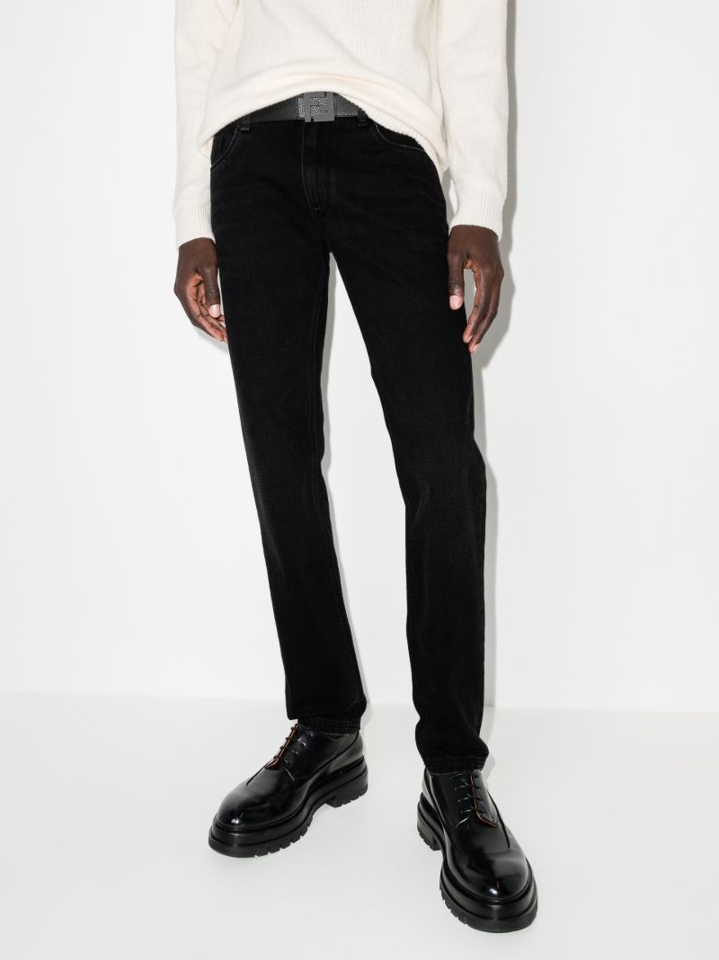 Logo Patch Slim Leg Jeans