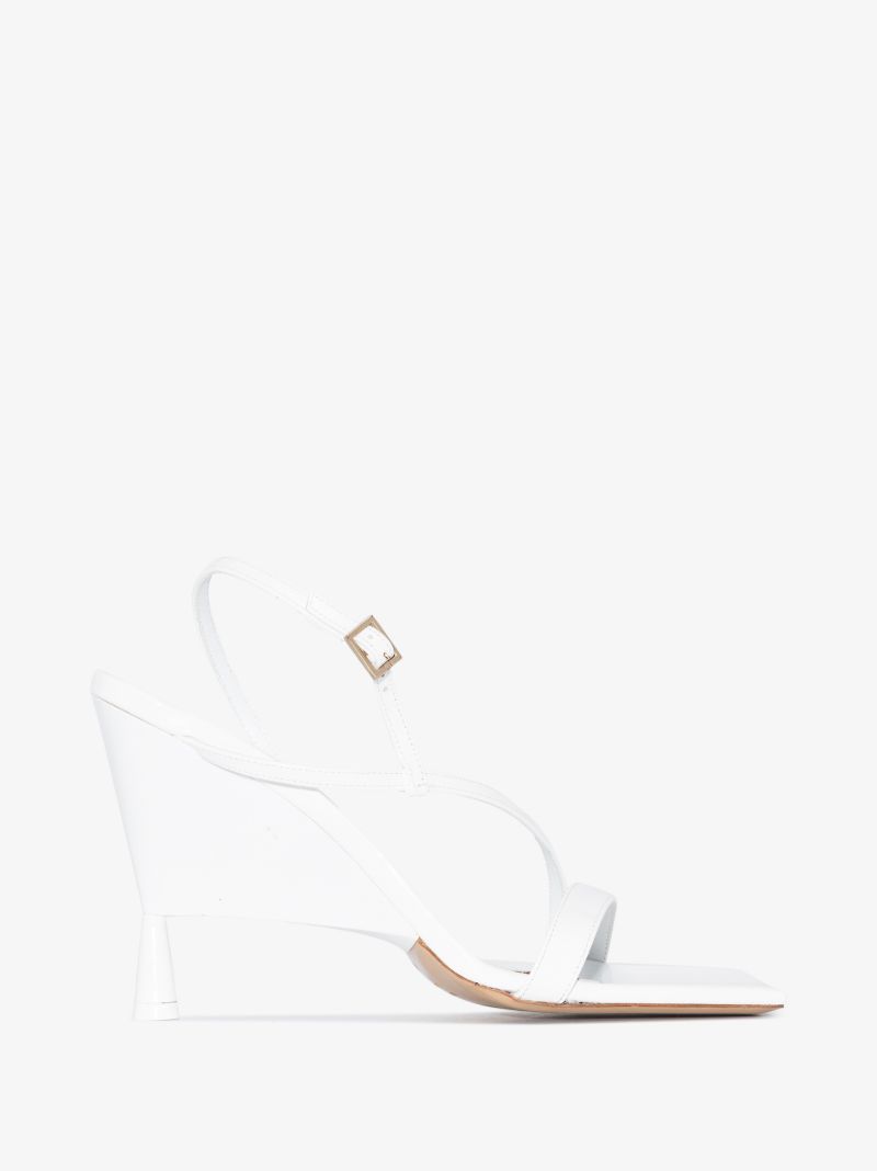 X Rosie Huntington-whiteley White Rosie 05 100 Leather Sandals