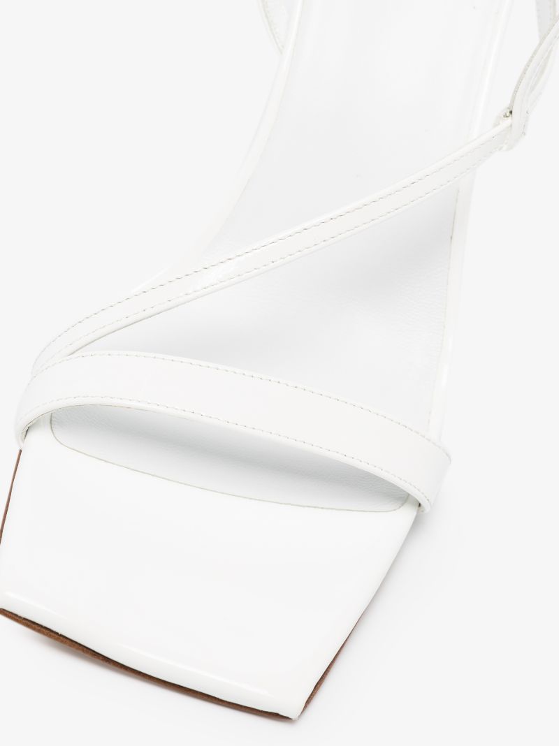 X Rosie Huntington-whiteley White Rosie 05 100 Leather Sandals