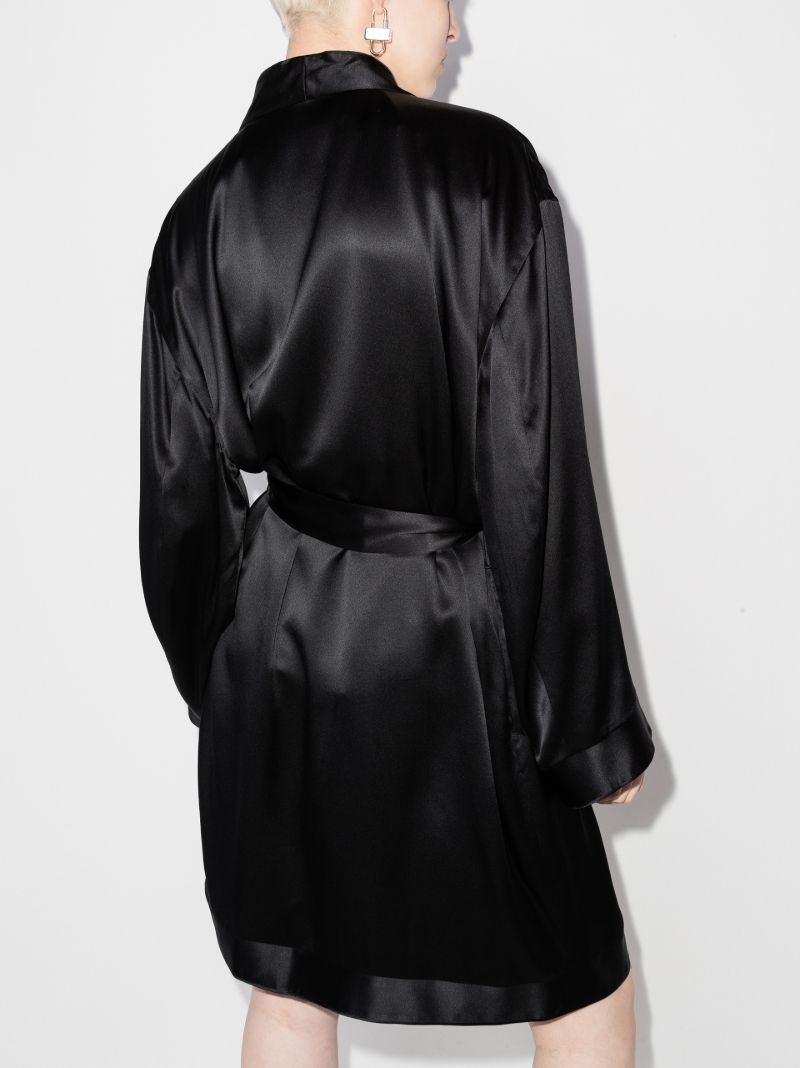 Tiger Embroidered Silk Robe