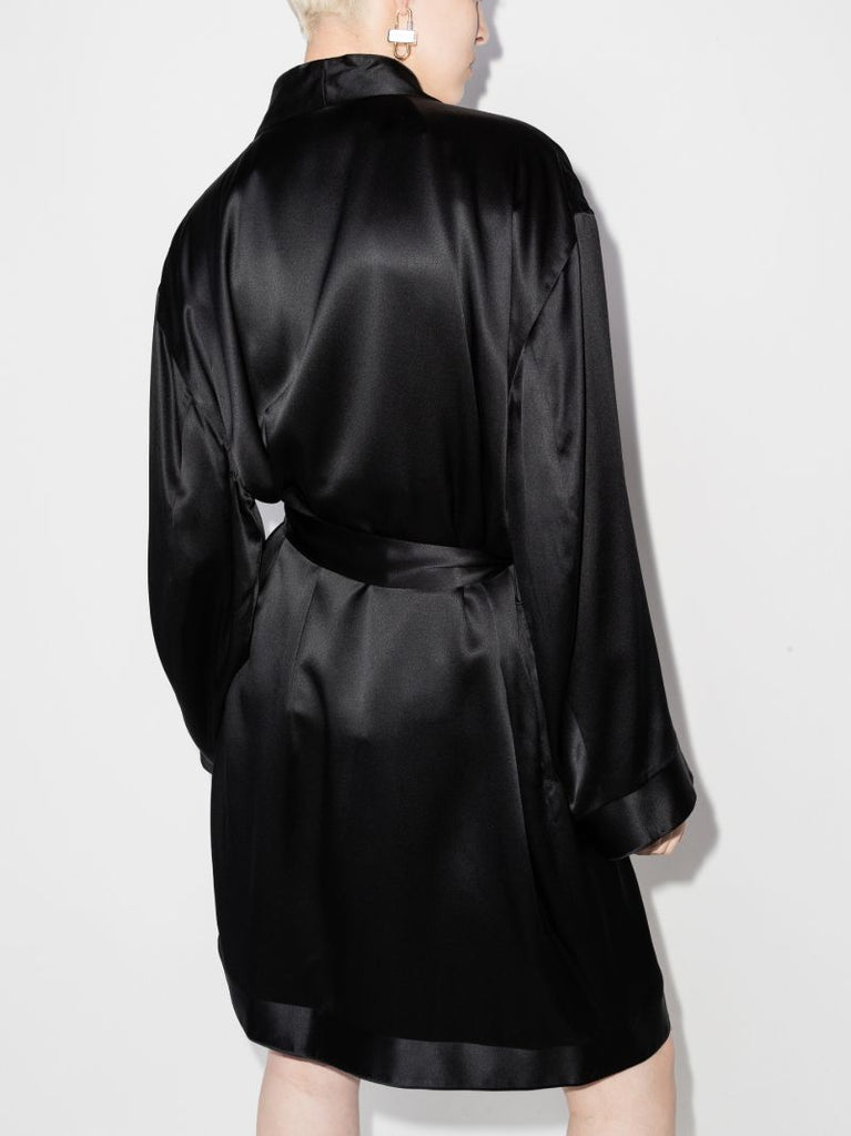 Tiger Embroidered Silk Robe