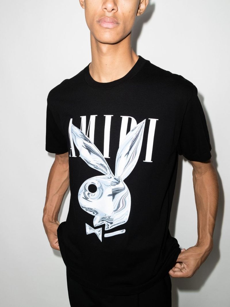 X Playboy Bunny Logo Print T-shirt