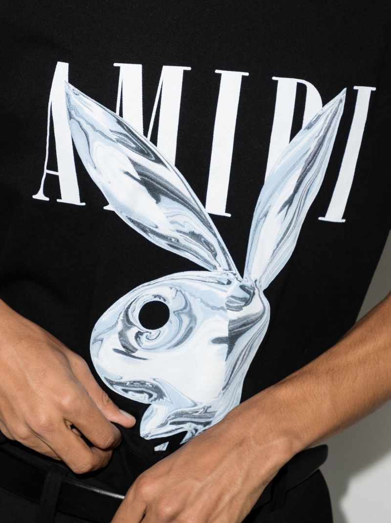 X Playboy Bunny Logo Print T-shirt