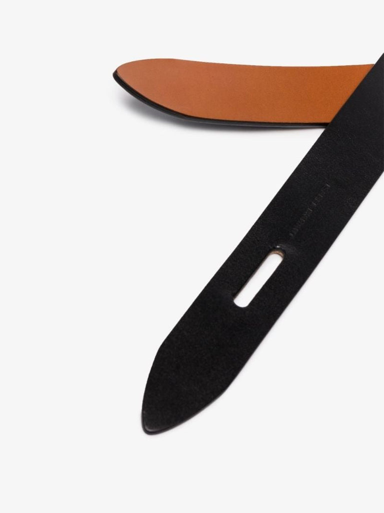 Black Lecce Leather Belt