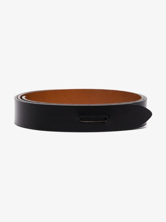 Black Lecce Leather Belt