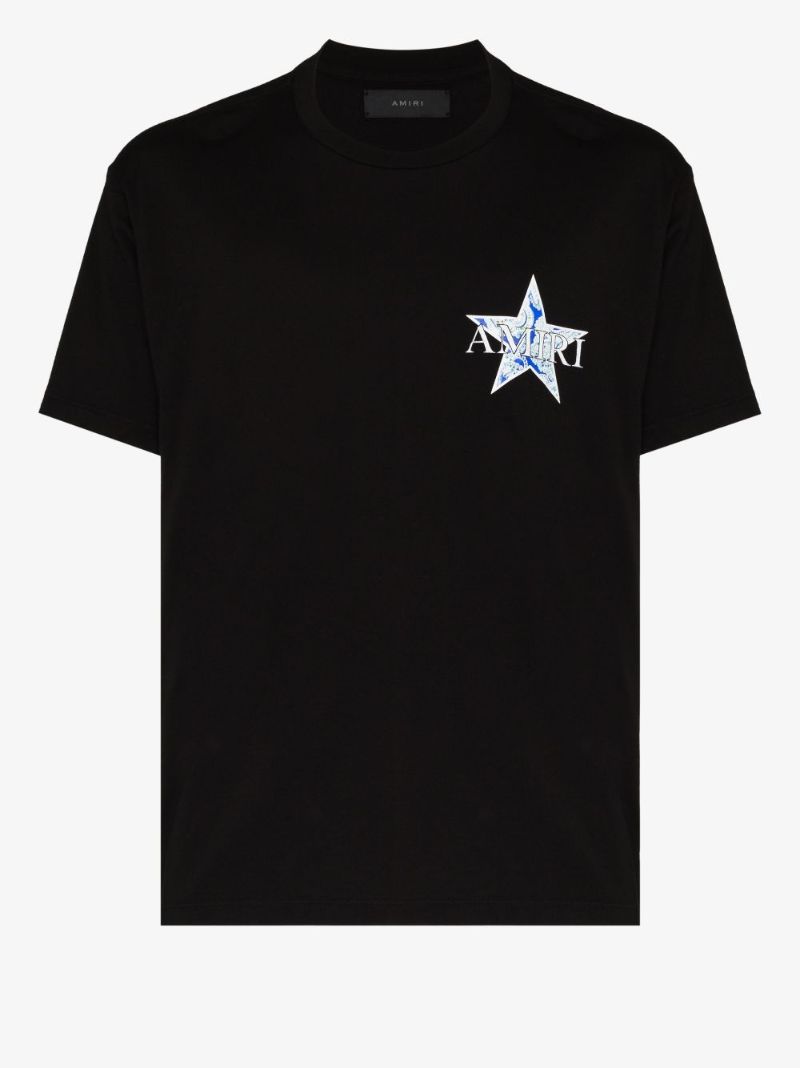 Paisley Star Logo Print T-shirt