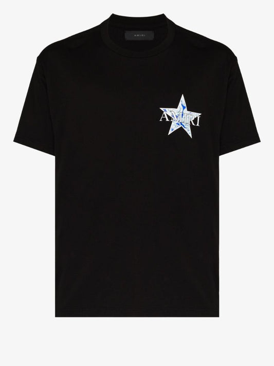 Paisley Star Logo Print T-shirt