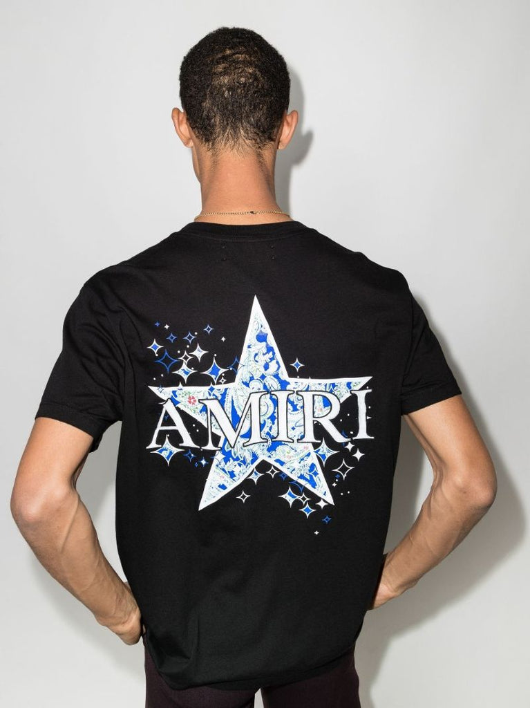 Paisley Star Logo Print T-shirt