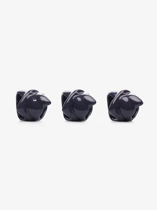 Blue Body Earthenware Napkin Ring Set