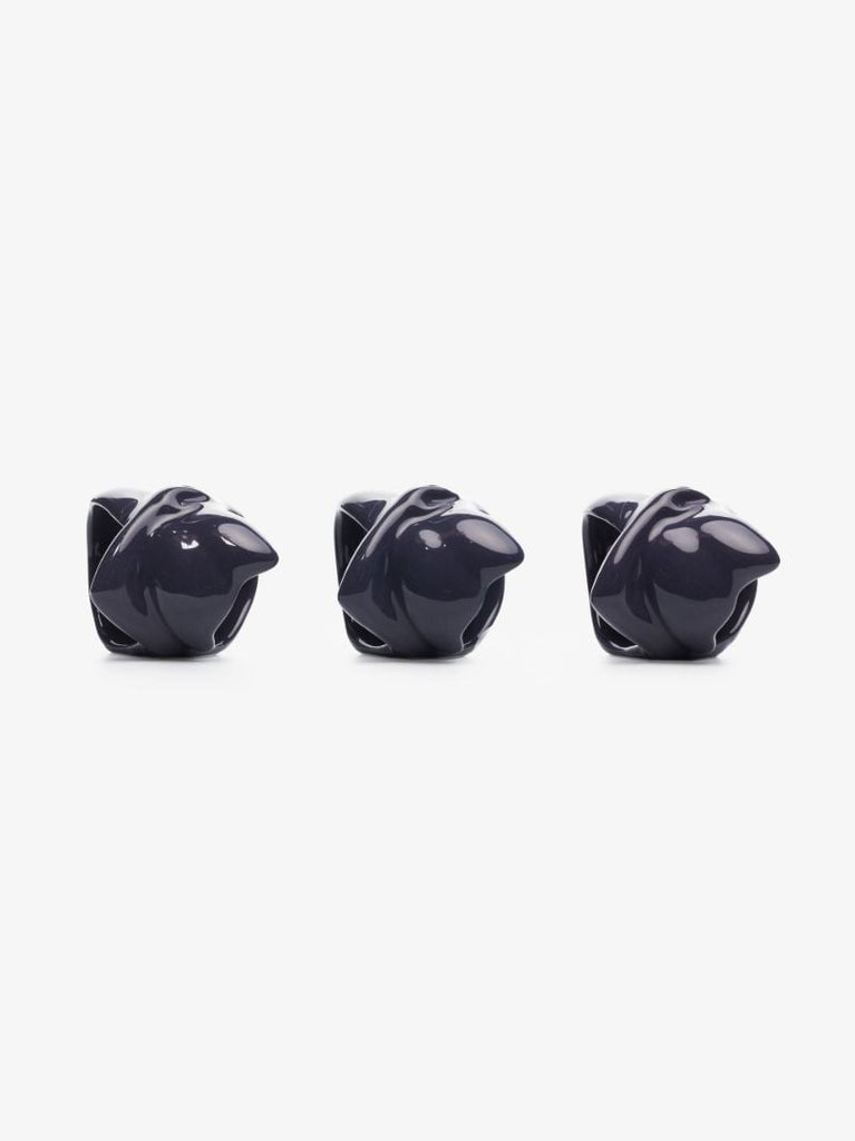 Blue Body Earthenware Napkin Ring Set