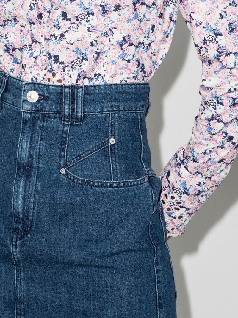 Dipoma High-rise Denim Skirt