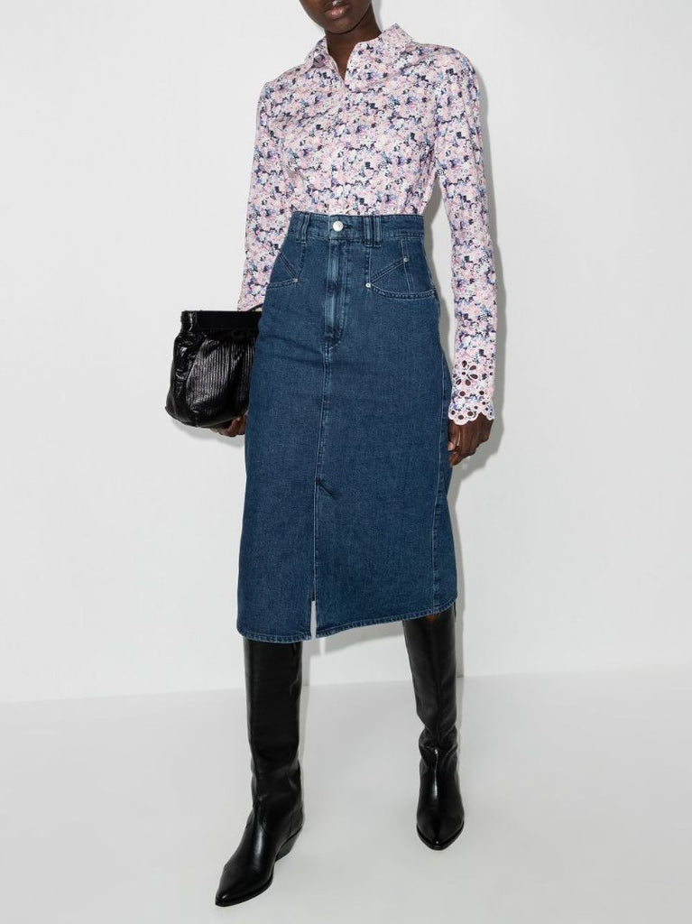 Dipoma High-rise Denim Skirt