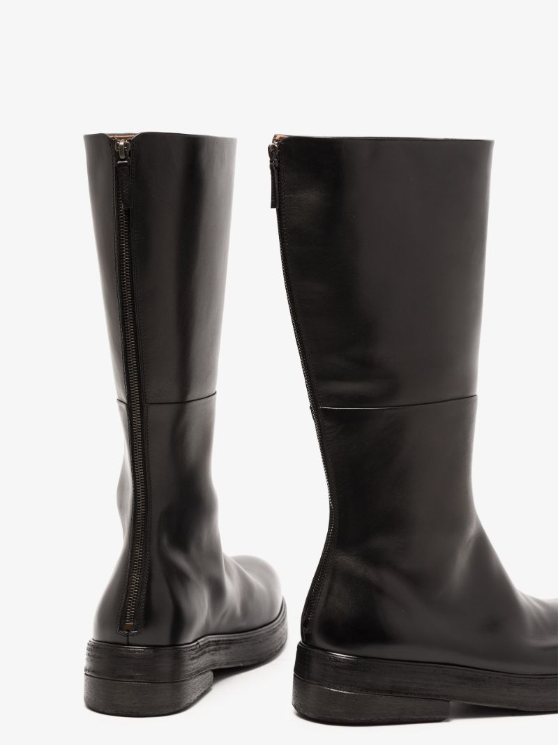 Black Zuccolona Leather Boots