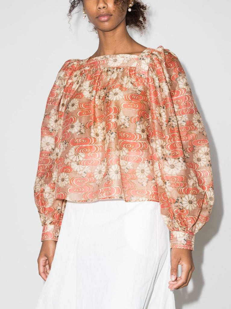 Doris Floral Print Blouse
