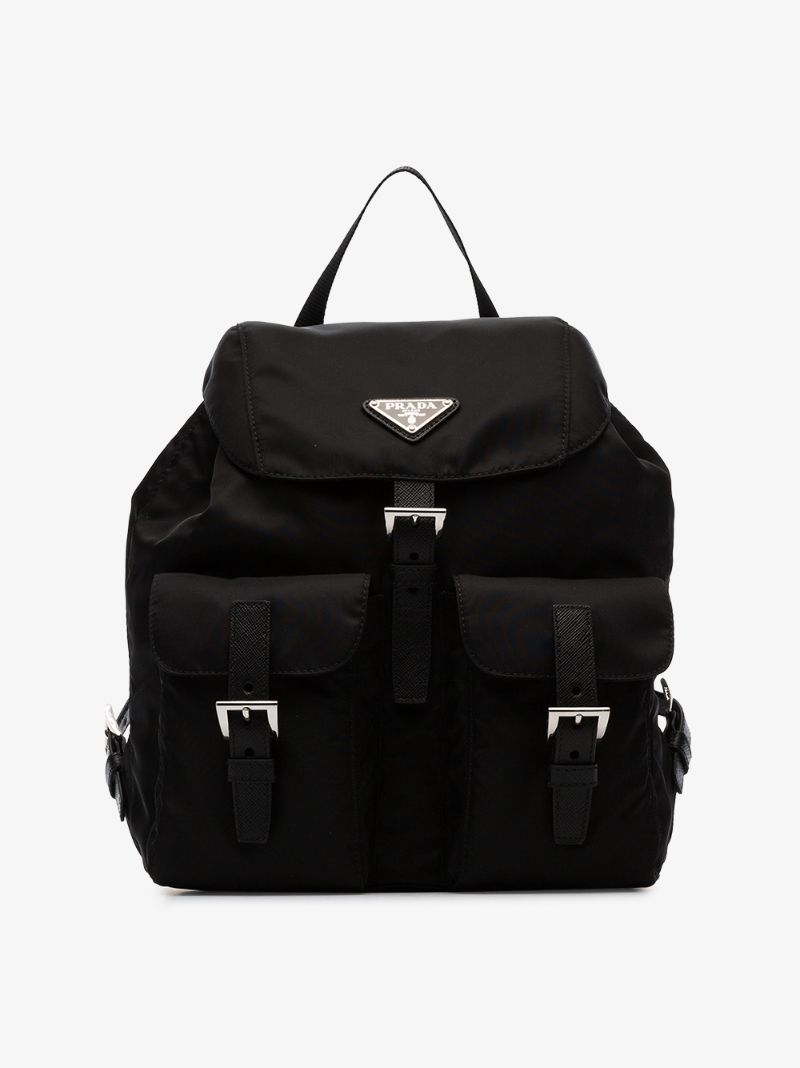 Black Nylon Backpack