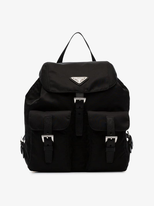 Black Nylon Backpack