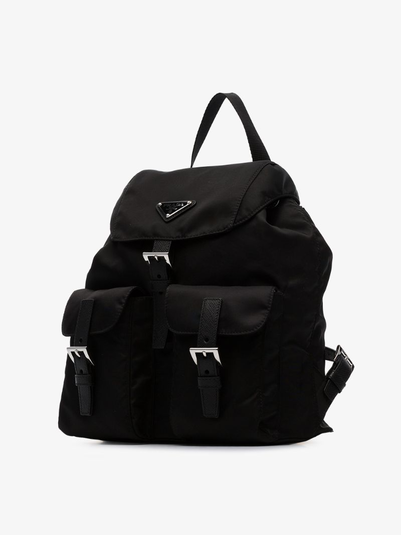 Black Nylon Backpack