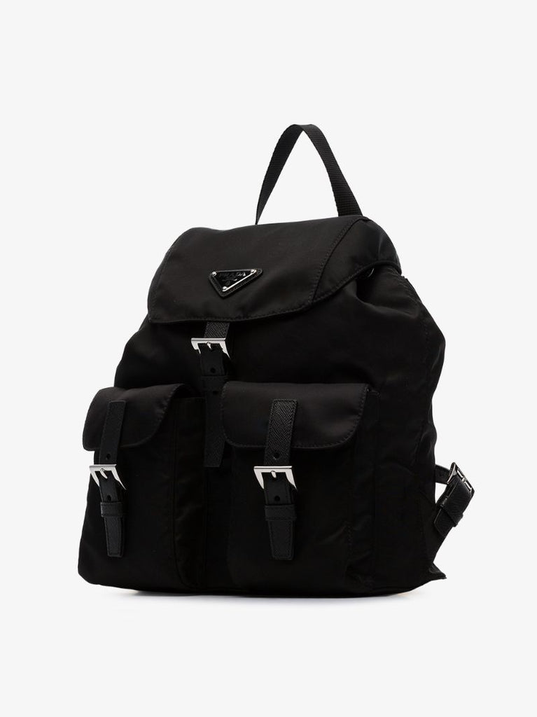 Black Nylon Backpack