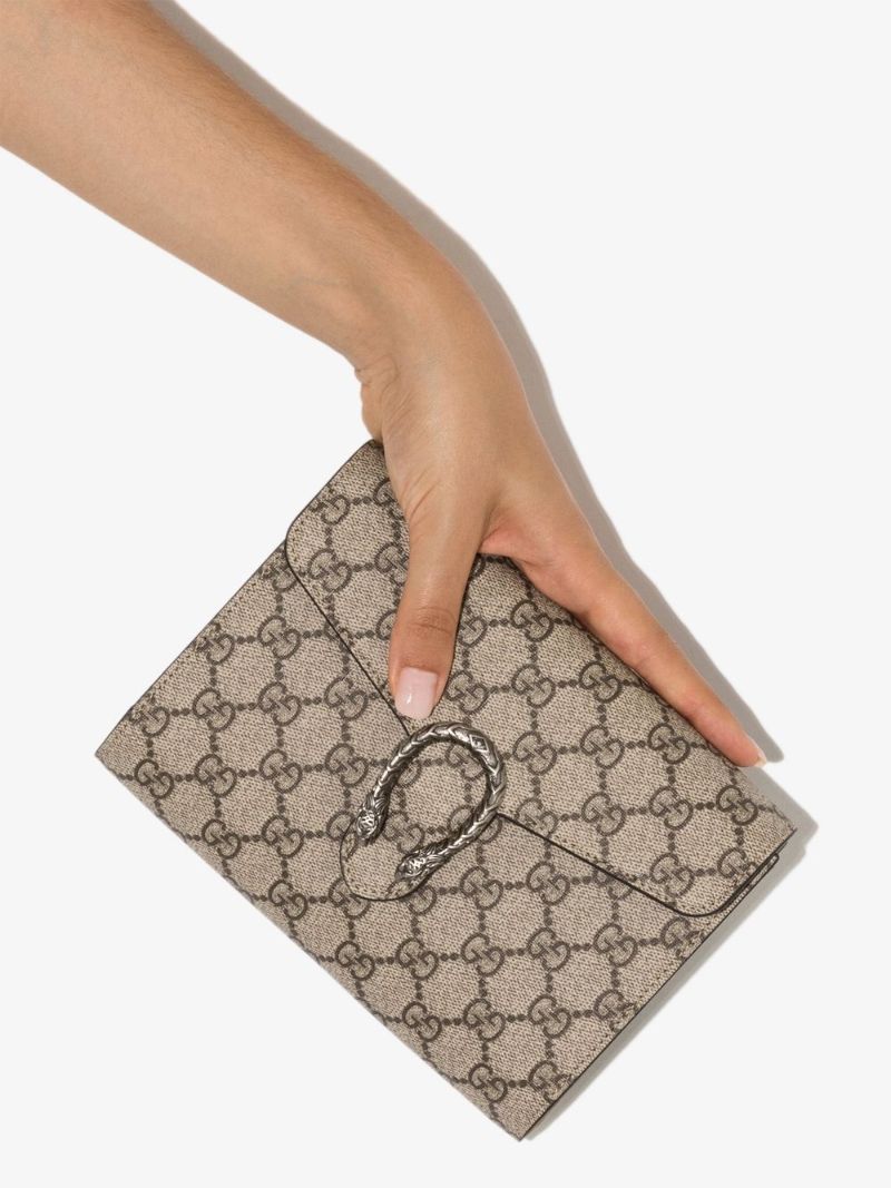 Neutral Dionysus Gg Supreme Clutch Bag