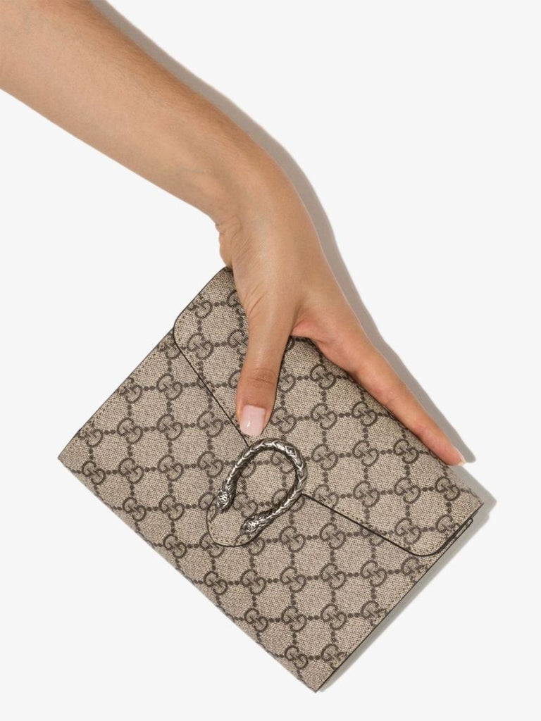 Neutral Dionysus Gg Supreme Clutch Bag