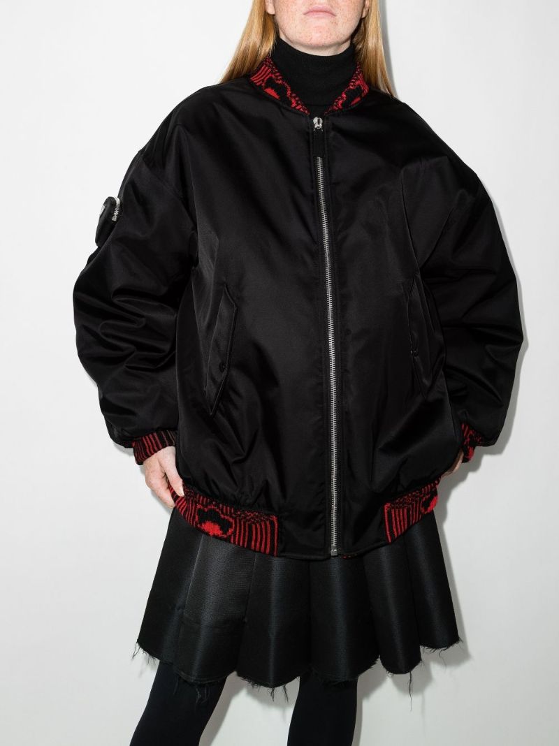 Oversized Re-nylon Bomber Jacket