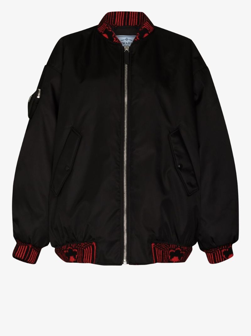 Oversized Re-nylon Bomber Jacket