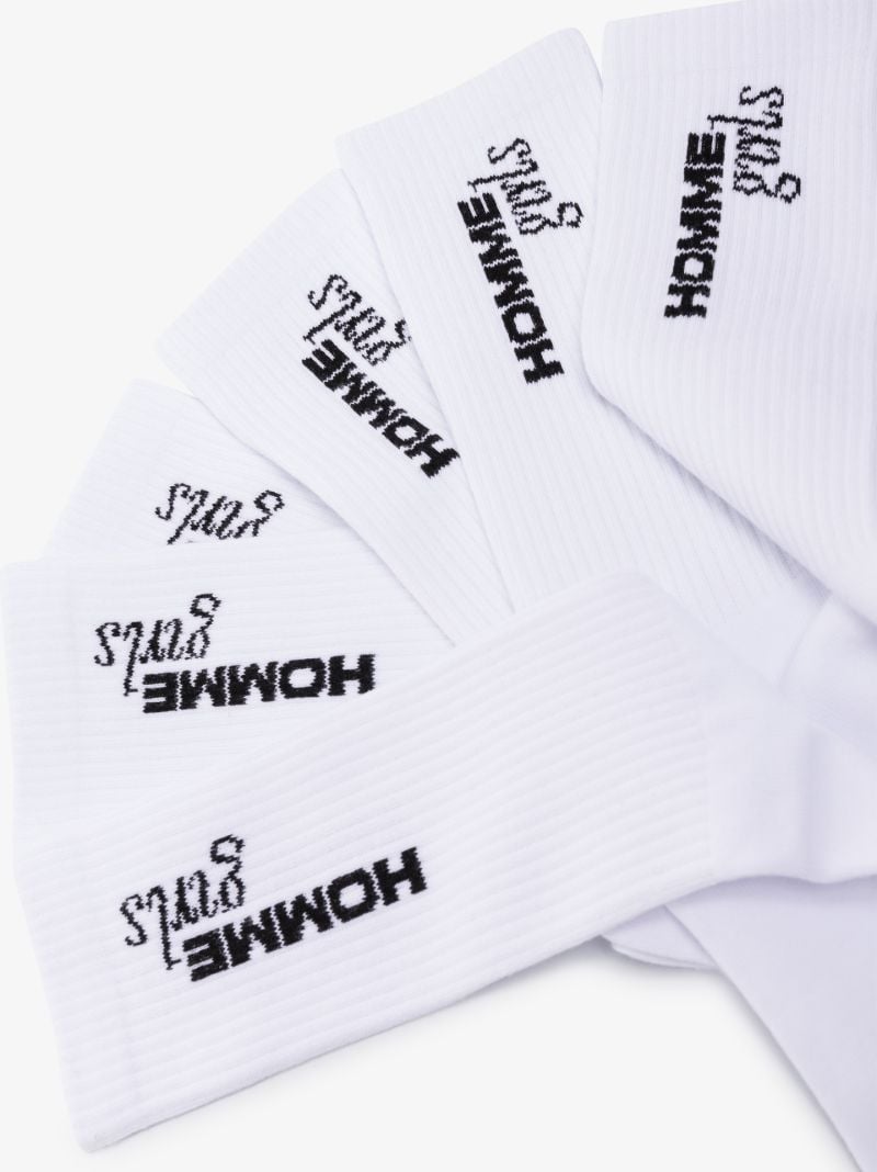 White Logo Sock Set