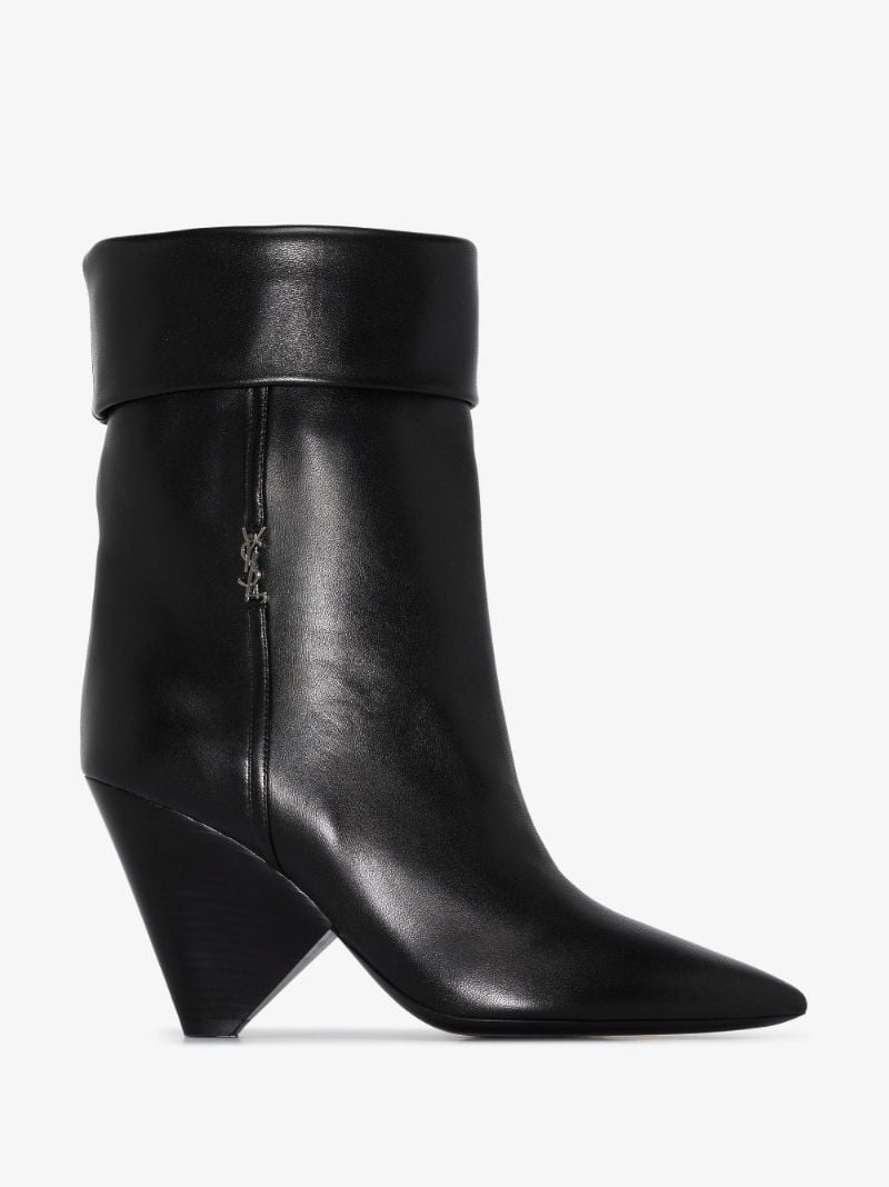 Black Niki Signature 85 Leather Boots