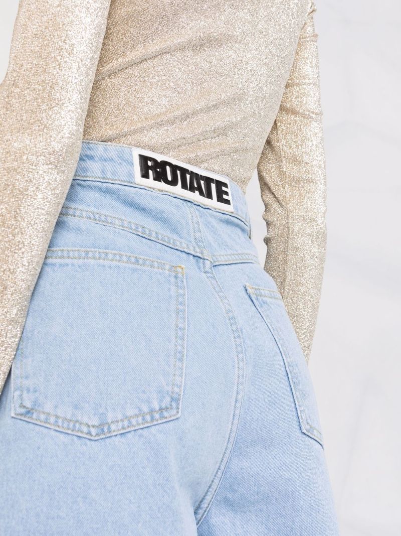 Blue High Waist Denim Shorts
