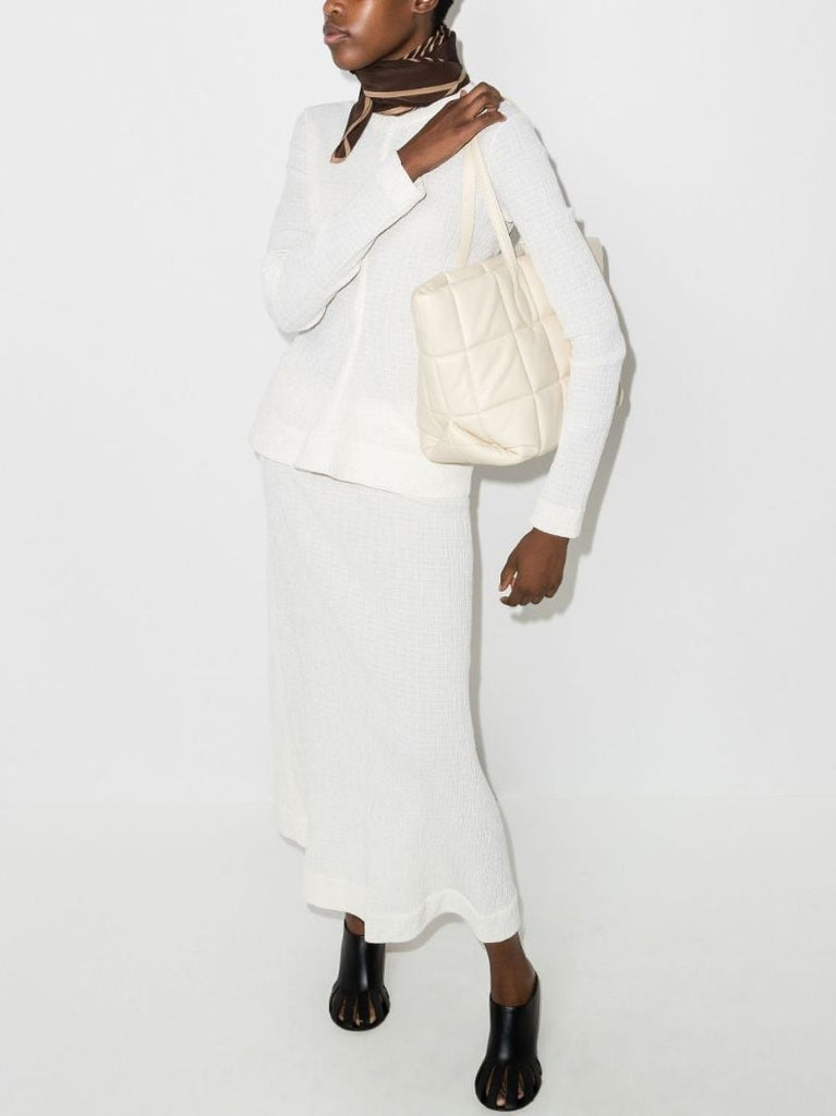 Textured Round-neck Blouse