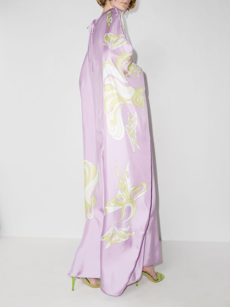 Farfalle Print Silk Jumpsuit