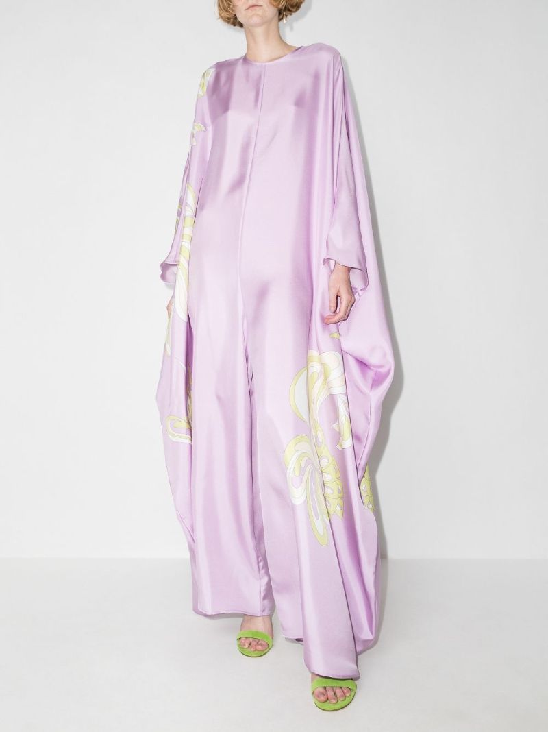 Farfalle Print Silk Jumpsuit