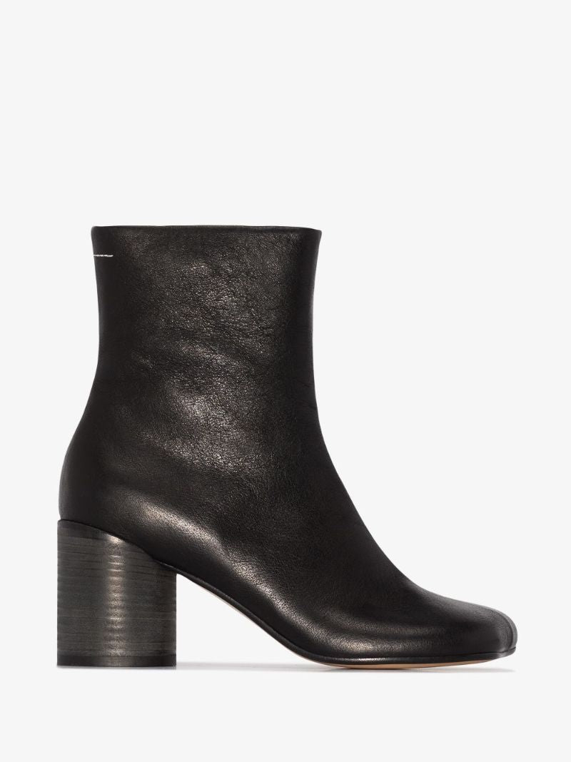 Black Anatomic 70 Leather Ankle Boots