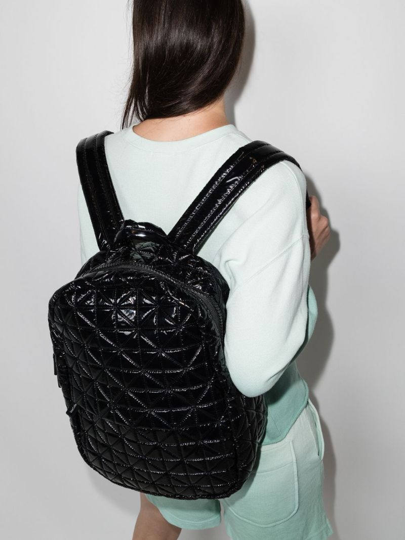 Black Quilted Backpack
