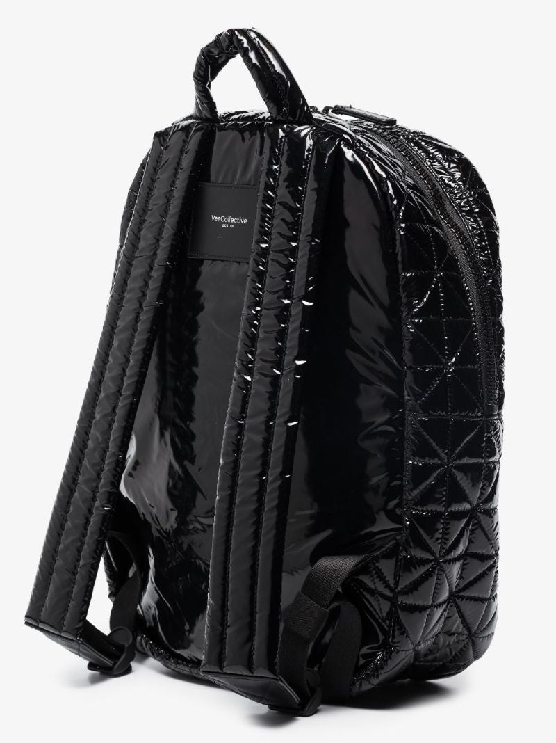 Black Quilted Backpack