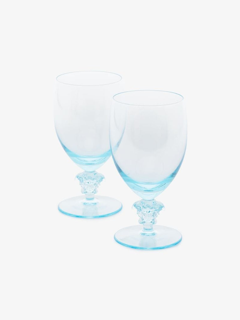 Blue Medusa Glass Set