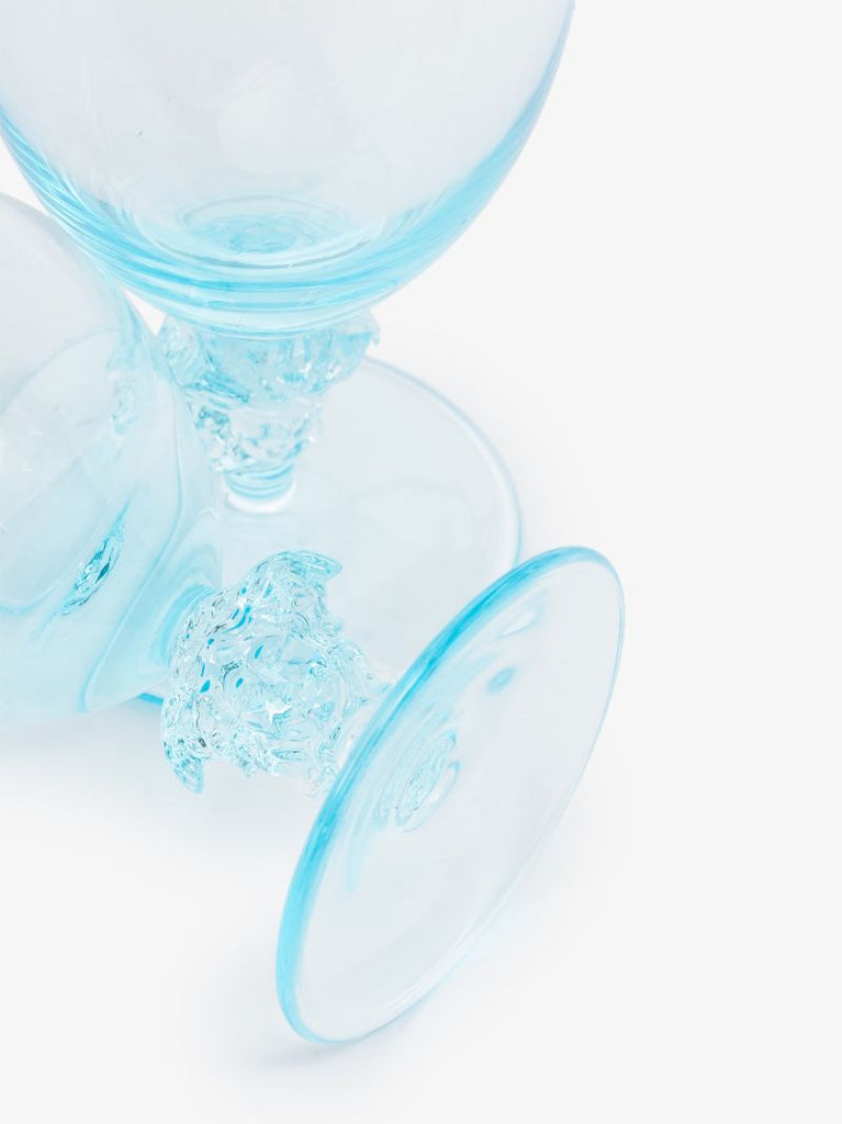 Blue Medusa Glass Set
