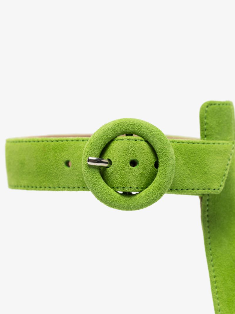 Green Portofino 85 Leather Sandals
