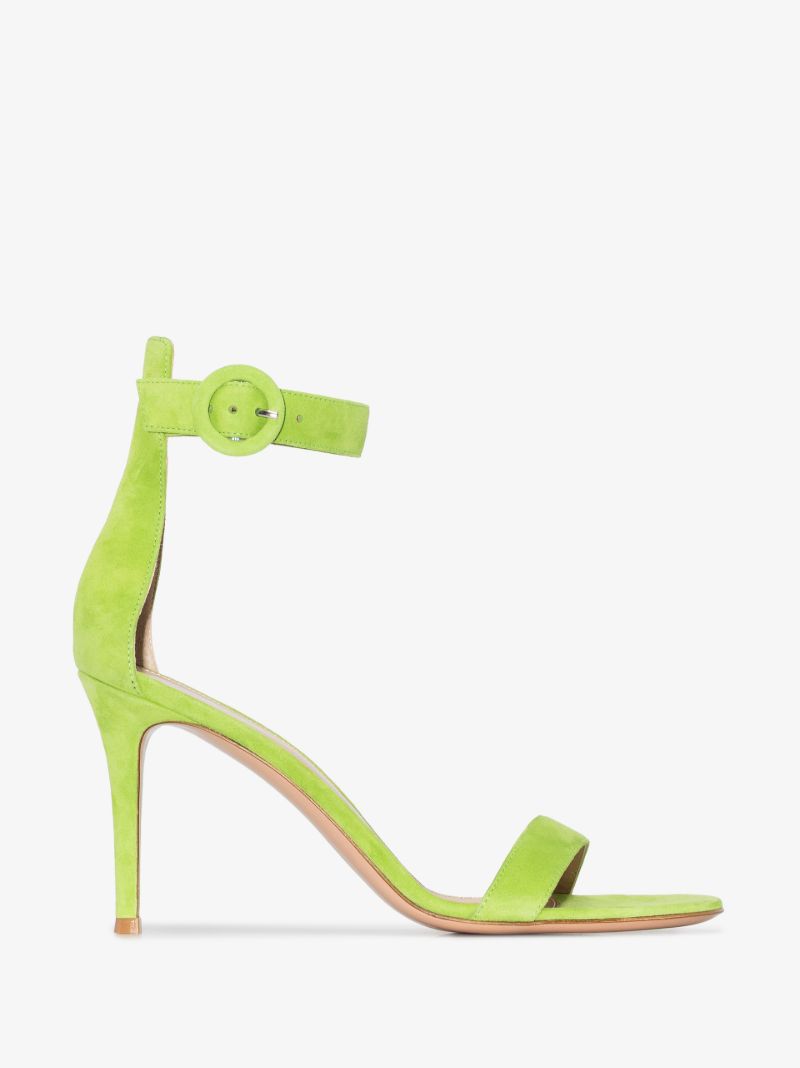 Green Portofino 85 Leather Sandals