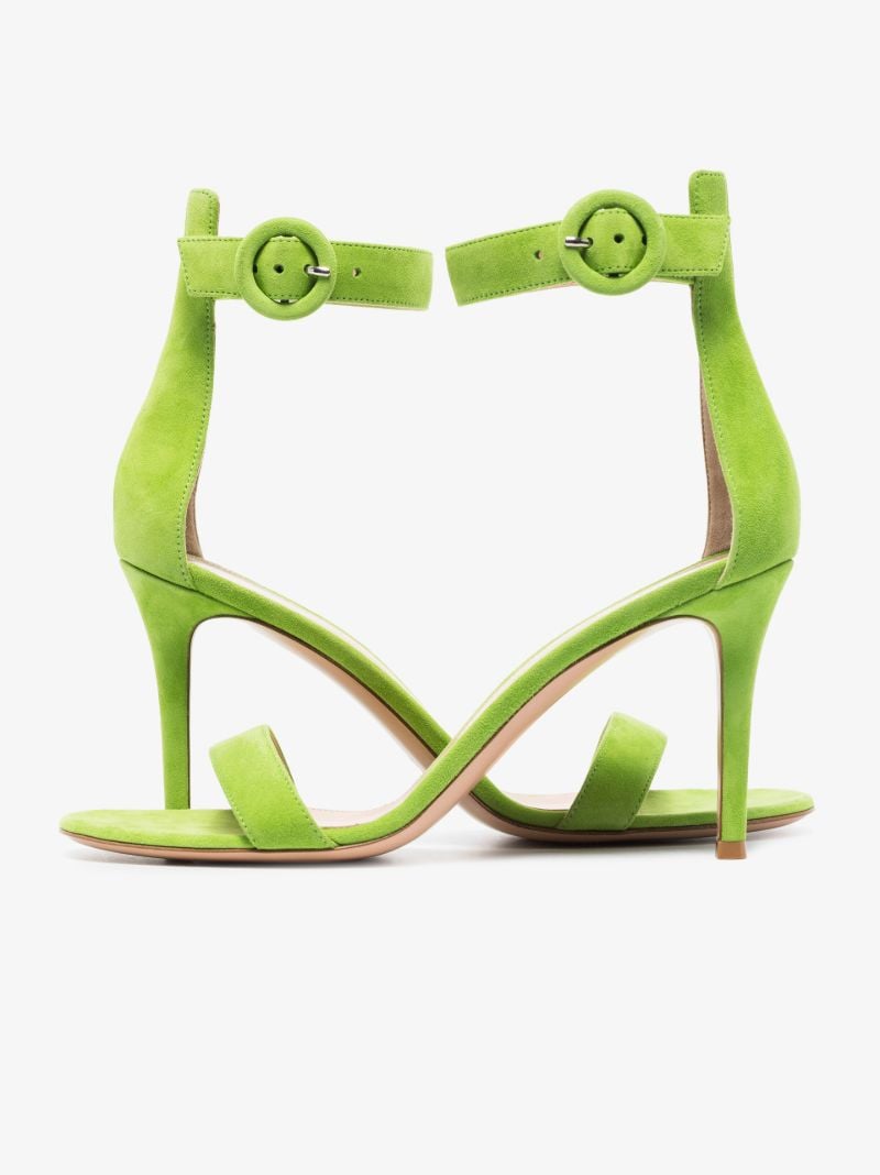 Green Portofino 85 Leather Sandals