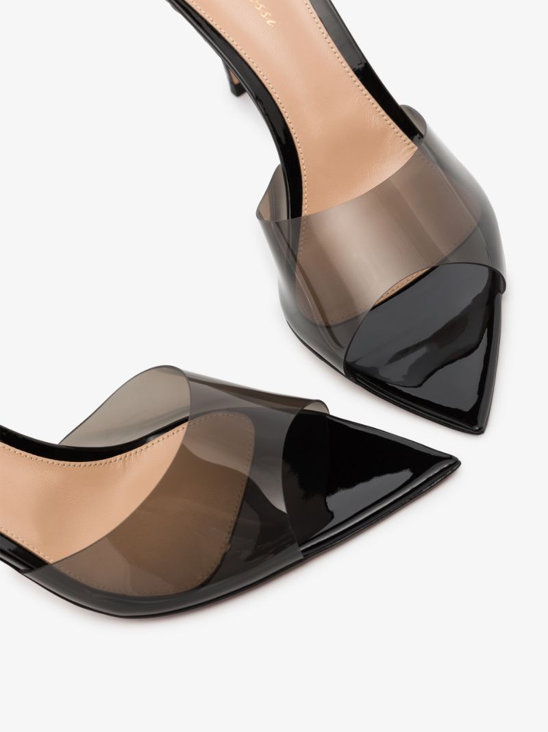 Black Elle 85 Pvc Mules