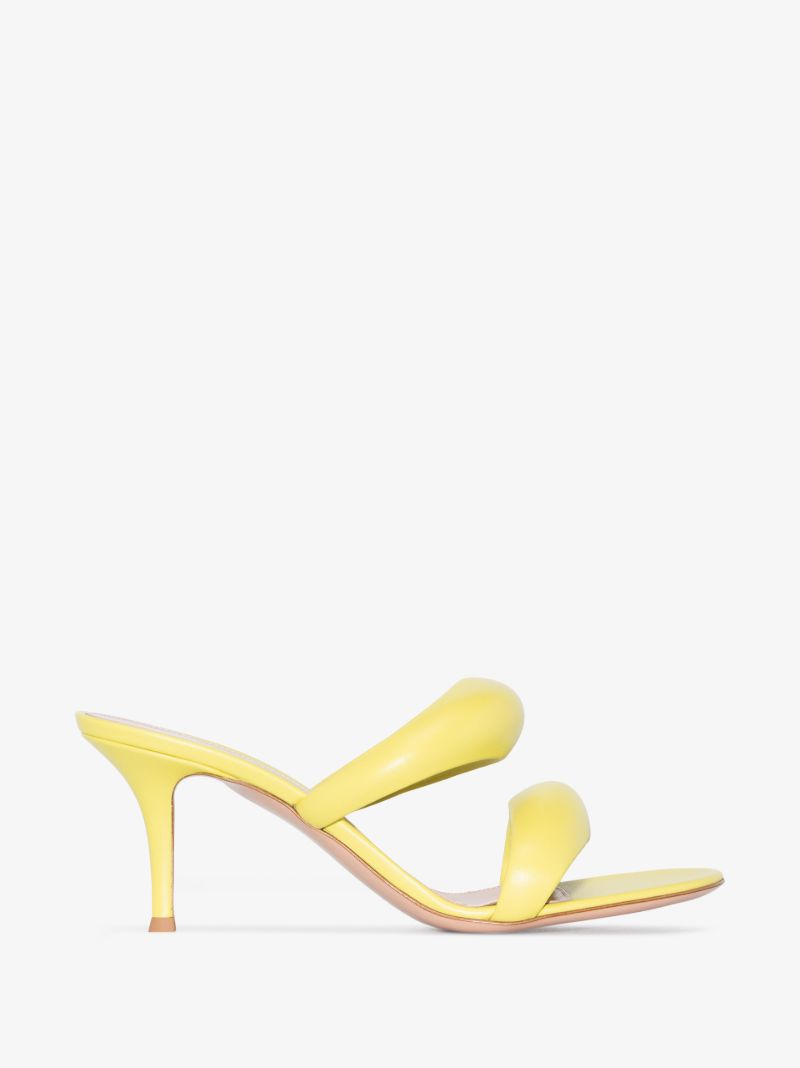 Yellow Bijoux 70 Leather Mules