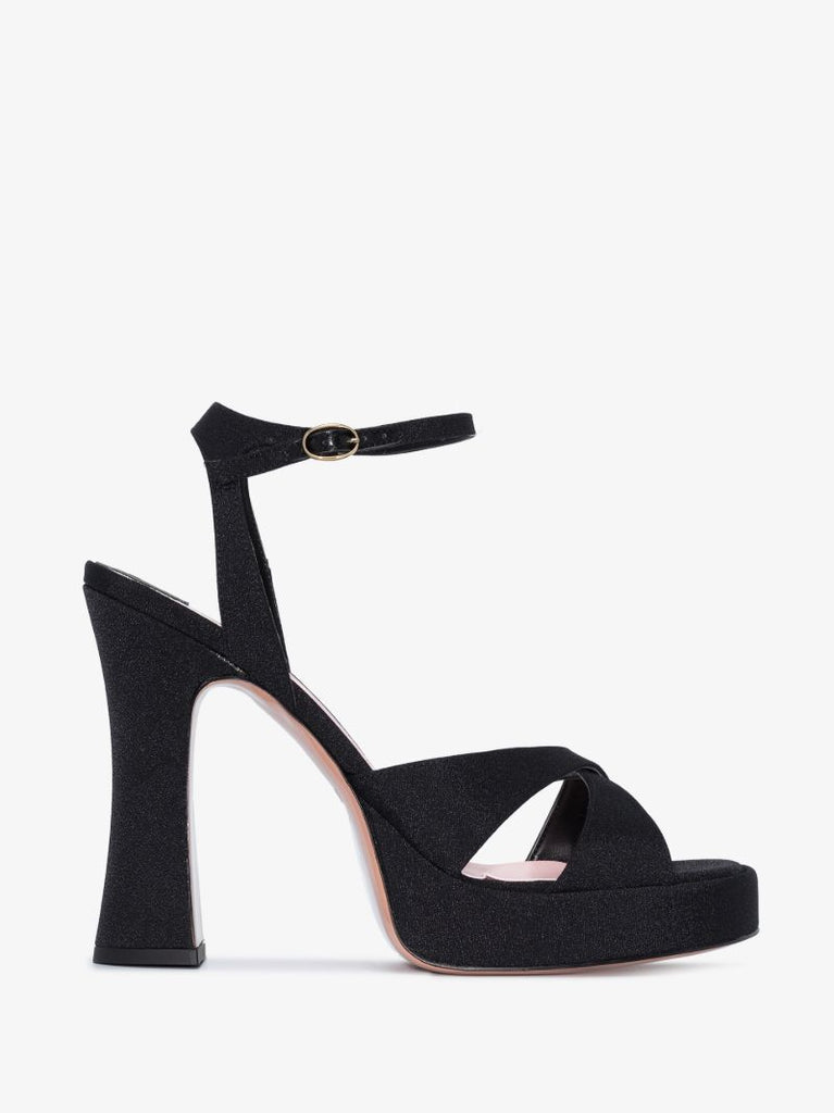Black Miranda 125 Platform Sandals