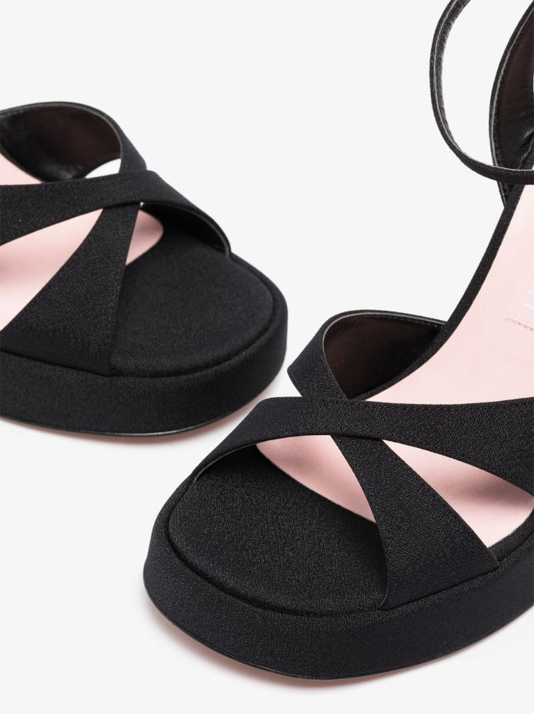 Black Miranda 125 Platform Sandals