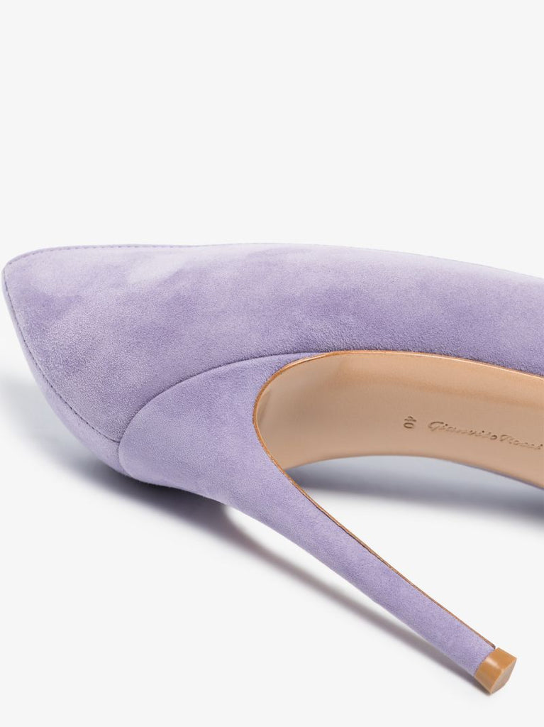 Purple 105 Suede Pumps
