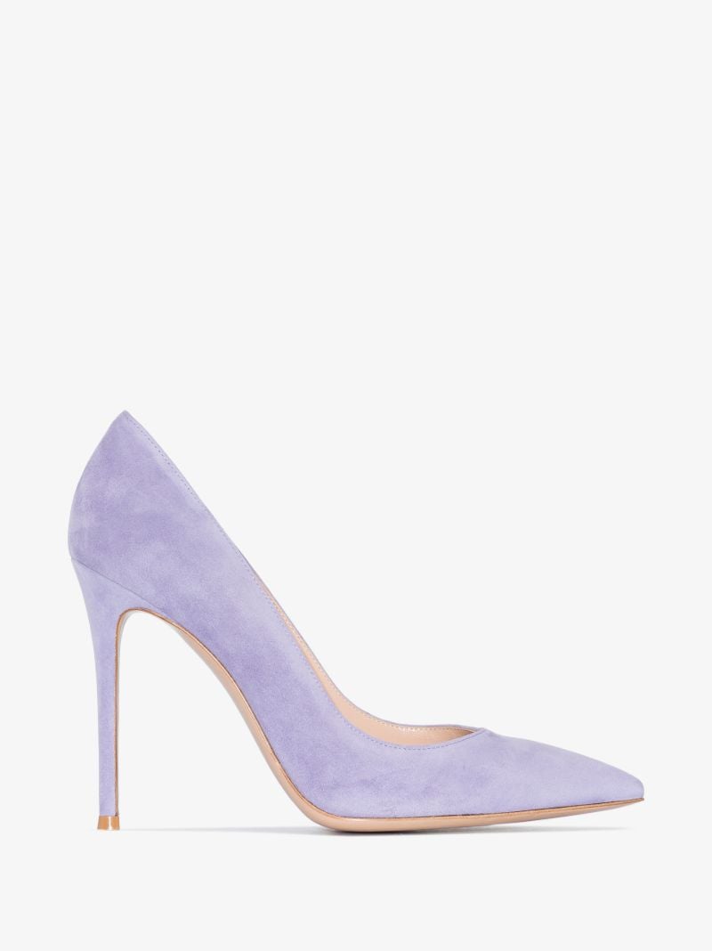 Purple 105 Suede Pumps