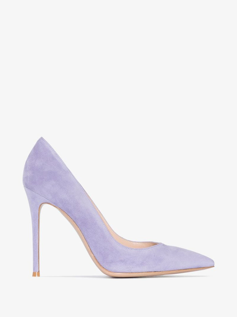 Purple 105 Suede Pumps