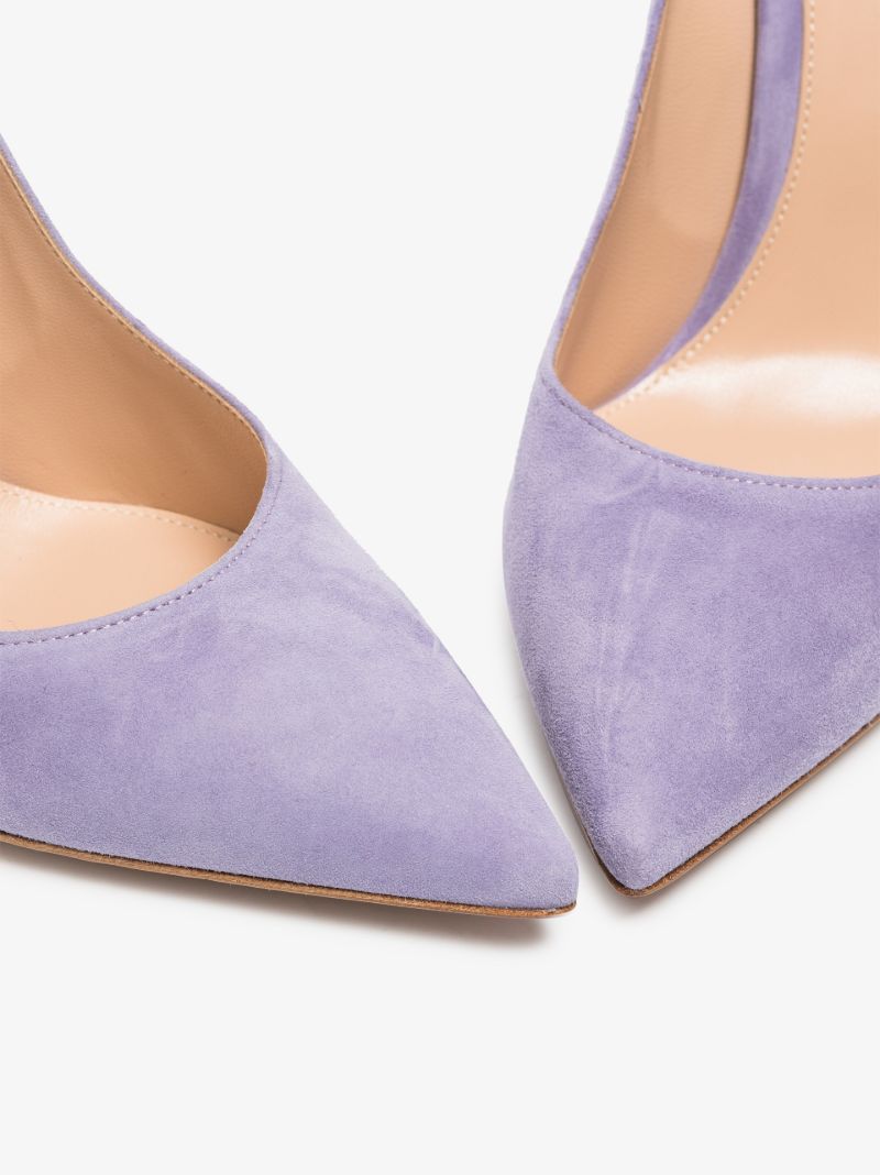Purple 105 Suede Pumps