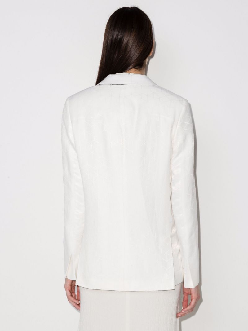 Ritz Double-breasted Jacquard Blazer
